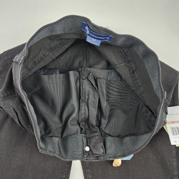 Democracy Jeans Womens 12 Black AB Solution Vintage Skinny Denim 32x29 NWT - Picture 5 of 12